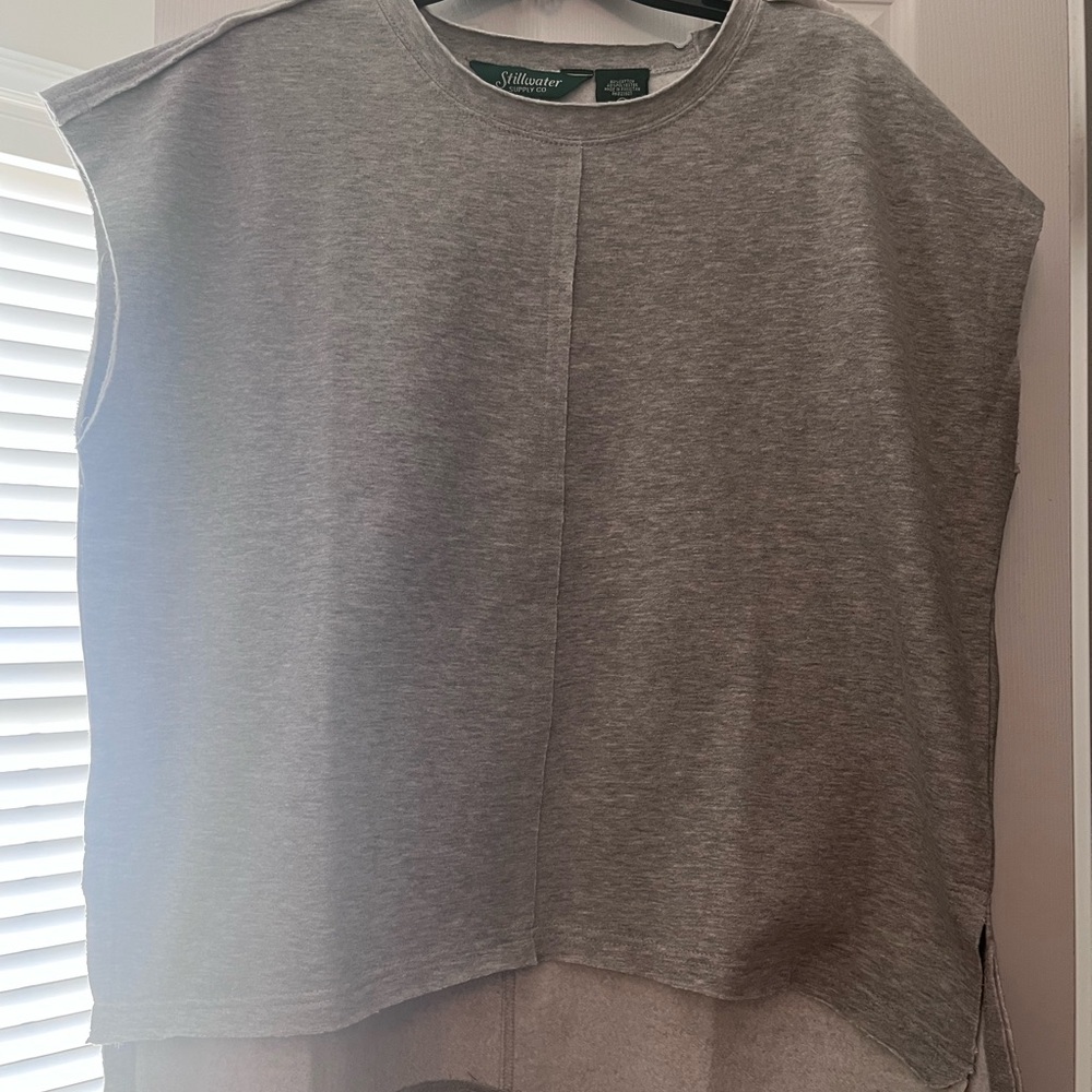 Heather Gray Sleeveless Lounge Set